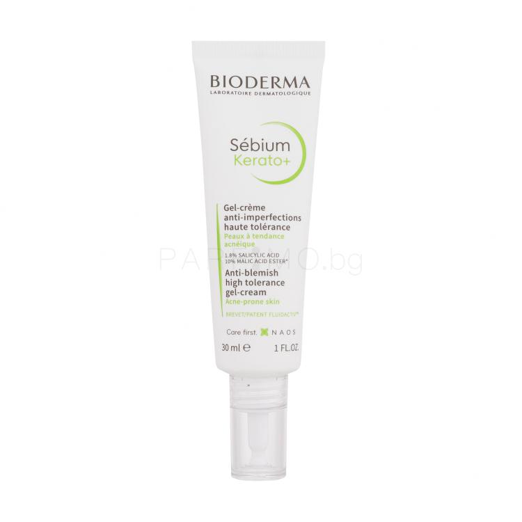 BIODERMA Sébium Kerato+ Anti-Blemish High Tolerance Gel-Cream Дневен крем за лице за жени 30 ml увредена кутия