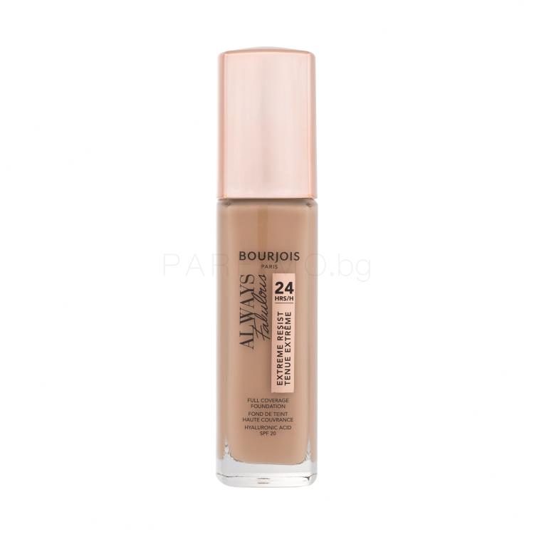 BOURJOIS Paris Always Fabulous 24H SPF20 Фон дьо тен за жени 30 ml Нюанс 405 Rose Honey