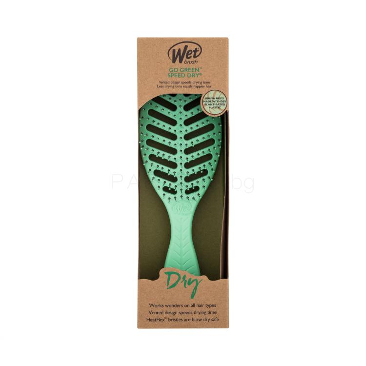 Wet Brush Go Green Speed Dry Четка за коса за жени 1 бр Нюанс Green