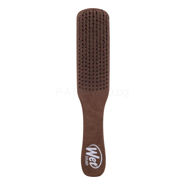 Wet Brush Men&#039;s Detangler Четка за коса за мъже 1 бр Нюанс Brown Leather