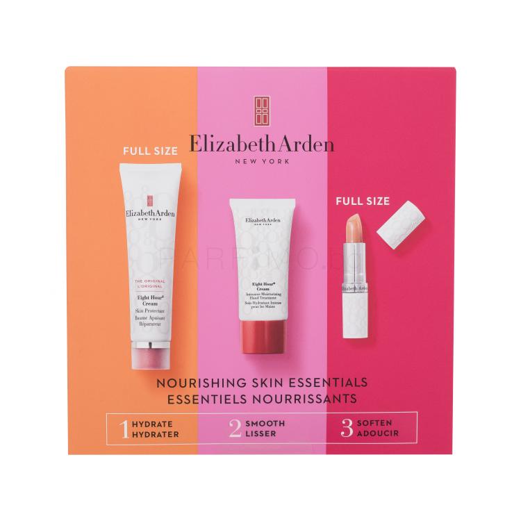 Elizabeth Arden Eight Hour Cream Nourishing Skin Essentials SET2 Подаръчен комплект балсам за тяло Eight Hour Cream Skin Protectant 50 ml + крем за ръце Eight Hour Cream Intensive Moisturizing Hand Treatment 30 ml + балсам за устни Eight Hour Cream Lip Protectant Stick SPF15 3,7 g