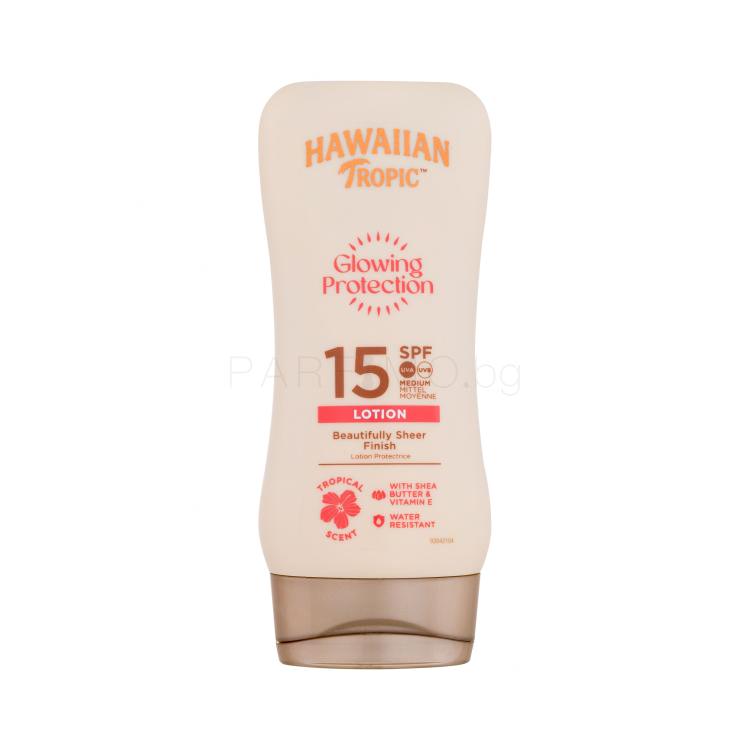 Hawaiian Tropic Glowing Protection Lotion SPF15 Слънцезащитна козметика за тяло 180 ml