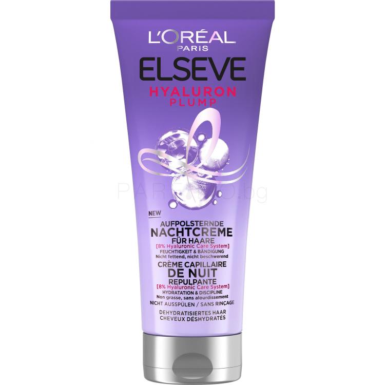 L&#039;Oréal Paris Elseve Hyaluron Plump Night Cream Маска за коса за жени 200 ml