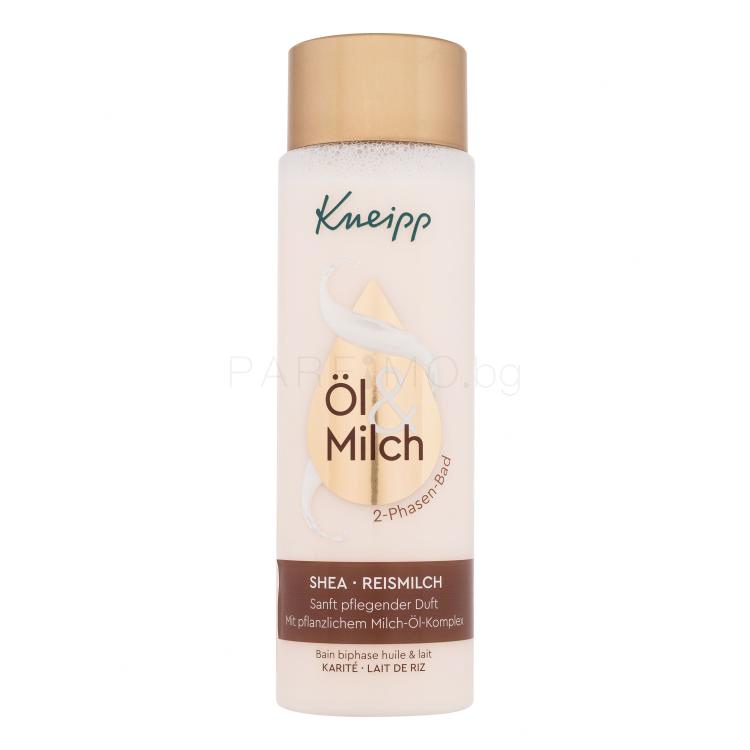 Kneipp Oil &amp; Milk 2-Phase Bath Shea &amp; Rice Milk Душ олио за жени 250 ml