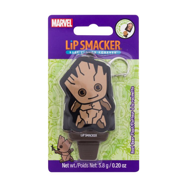 Lip Smacker Marvel Guardians of the Galaxy Groot Keychain Lip Balm Root Beer Float Балсам за устни за деца 5,8 g