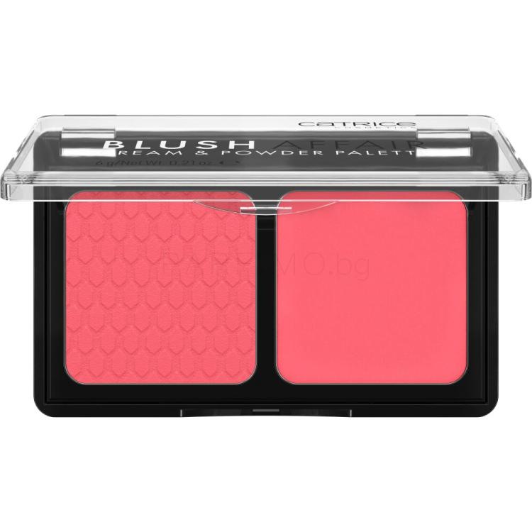 Catrice Blush Affair Cream &amp; Powder Palette Руж за жени 6 g Нюанс 010 Stunning Strawberry