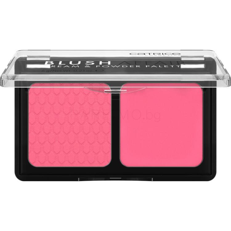 Catrice Blush Affair Cream &amp; Powder Palette Руж за жени 6 g Нюанс 020 Pleasing Pink