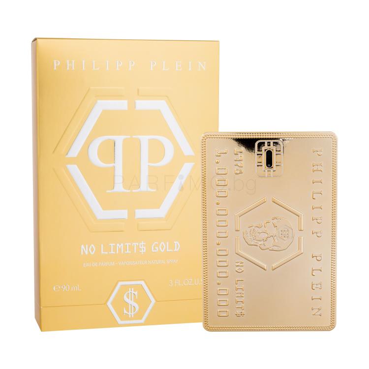 Philipp Plein No Limit$ Gold Eau de Parfum за мъже 90 ml увредена кутия