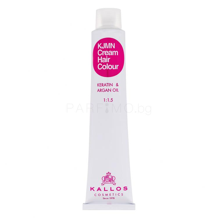 Kallos Cosmetics KJMN Cream Hair Colour Keratin &amp; Argan Oil Боя за коса за жени 100 ml Нюанс 7.53 Chestnut