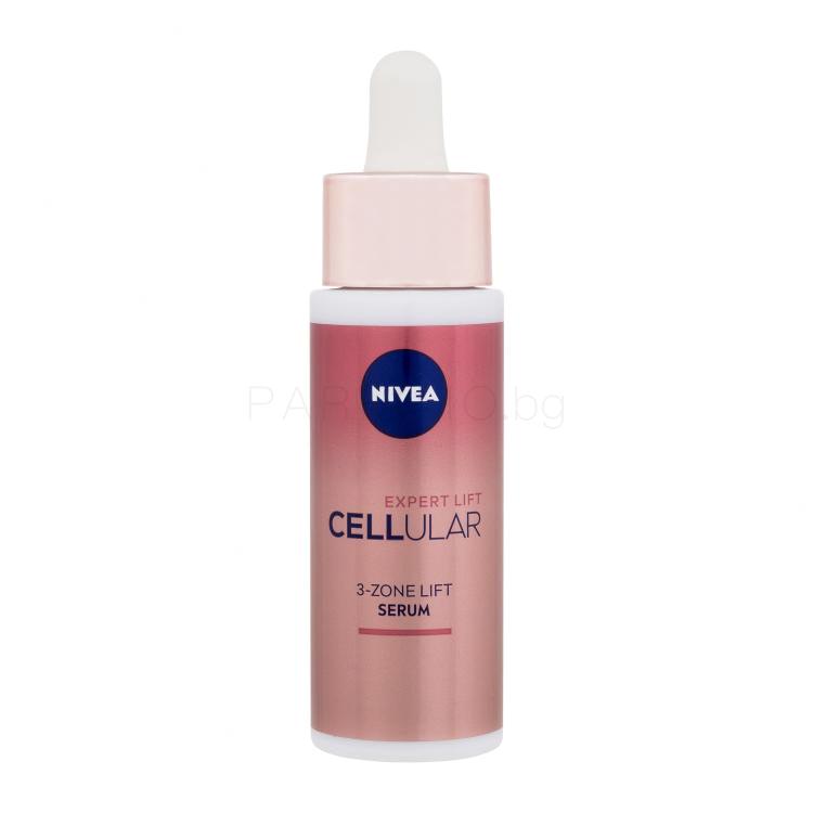 Nivea Cellular Expert Lift 3-Zone Lift Serum Серум за лице за жени 50 ml увредена кутия