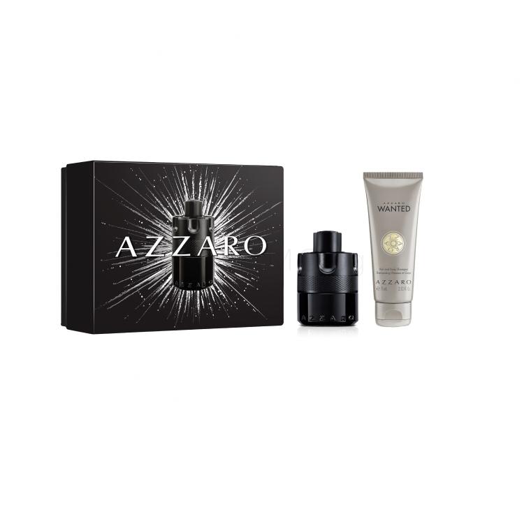 Azzaro The Most Wanted Подаръчен комплект EDT 50 ml + шампоан за коса и тяло Wanted 75 ml