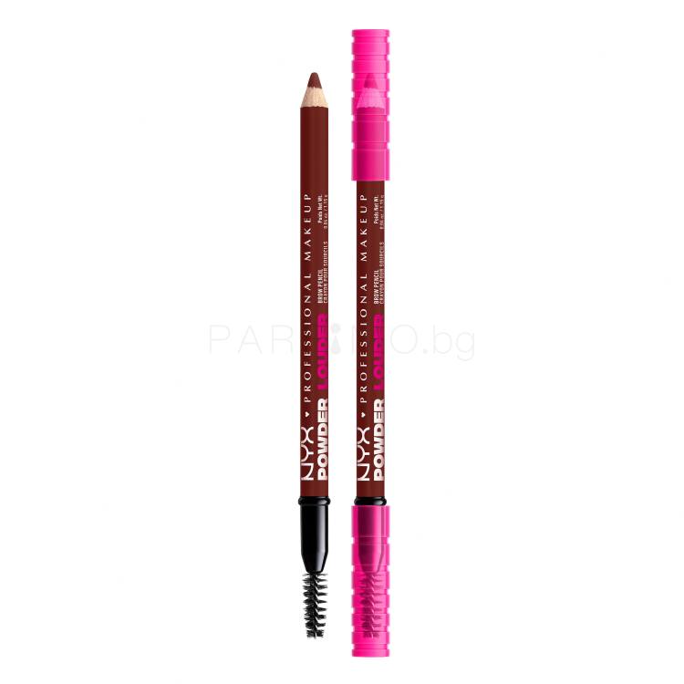 NYX Professional Makeup Powder Louder Brow Pencil Молив за вежди за жени 1,15 g Нюанс 04 Black Cherry