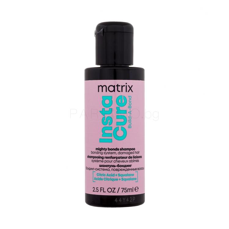 Matrix Instacure Build-A-Bond Mighty Bonds Shampoo Шампоан за жени 75 ml