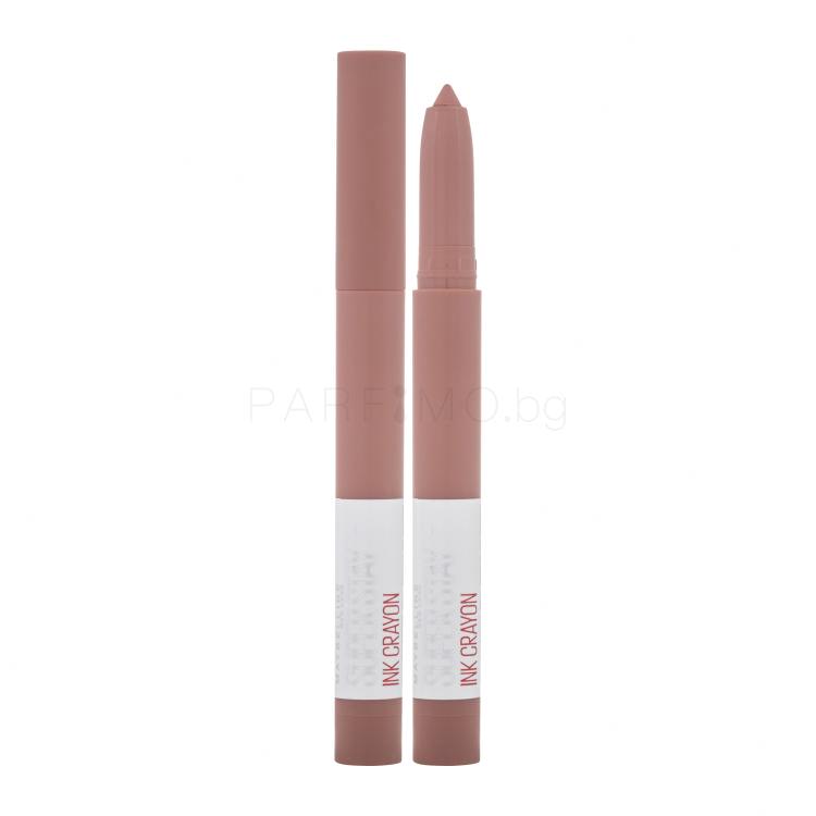 Maybelline Superstay Ink Crayon Matte Червило за жени 1,5 g Нюанс 95 Talk The Talk увредена опаковка