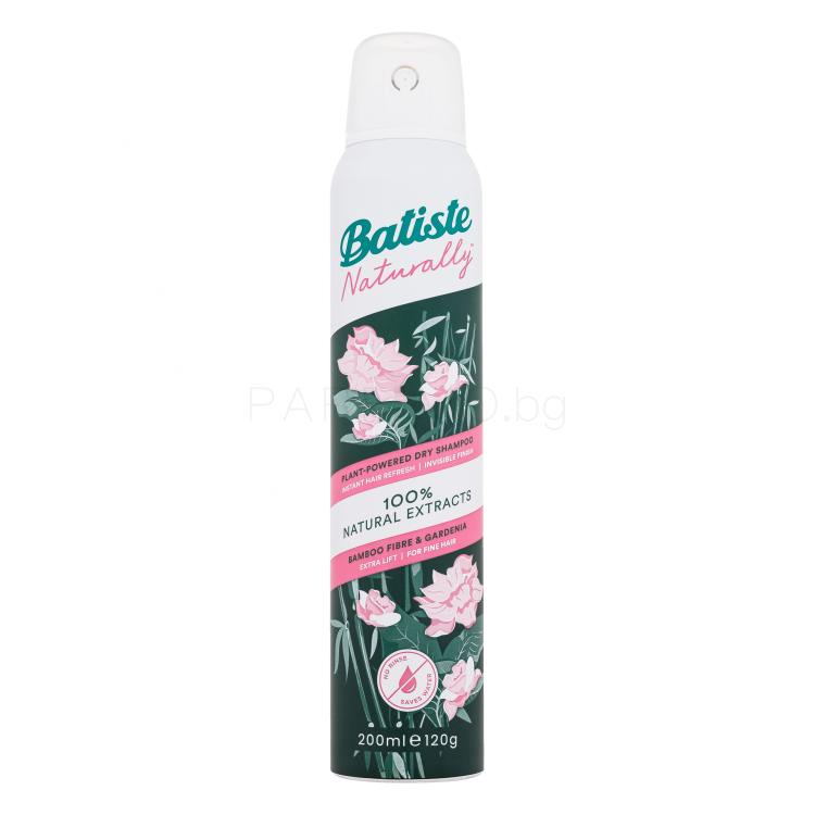 Batiste Naturally Bamboo Fibre &amp; Gardenia Сух шампоан за жени 200 ml