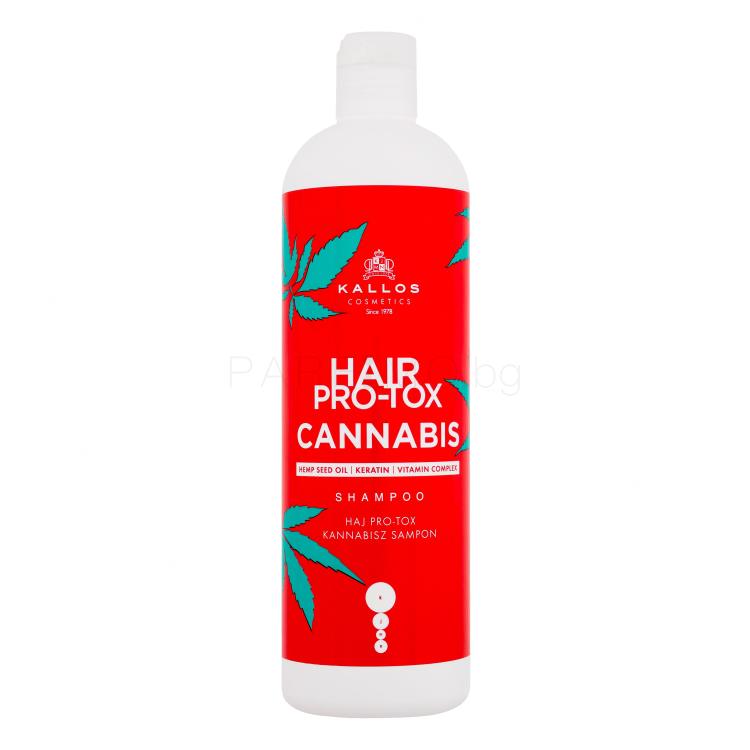 Kallos Cosmetics Hair Pro-Tox Cannabis Шампоан за жени 500 ml