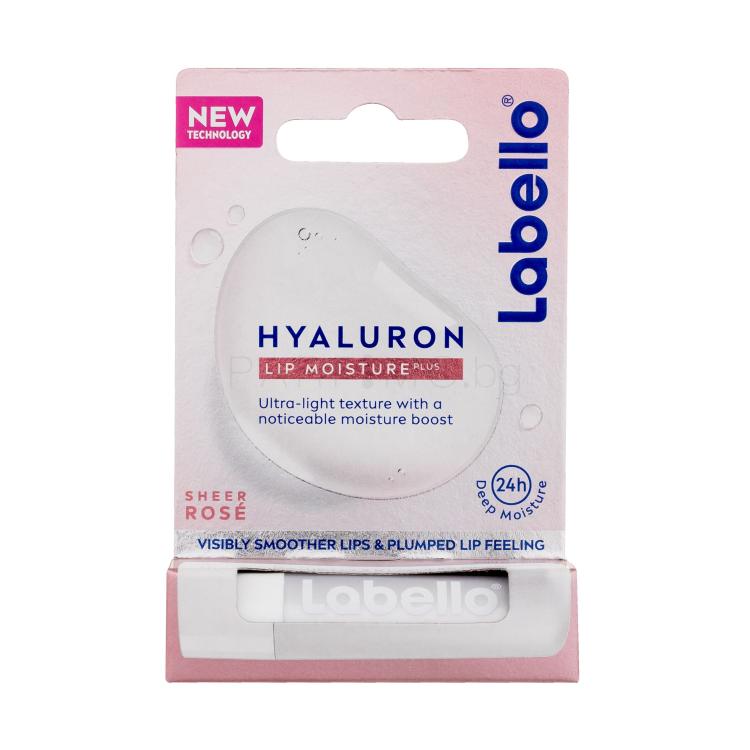 Labello Hyaluron Lip Moisture Plus Sheer Rosé Балсам за устни за жени 5,2 g