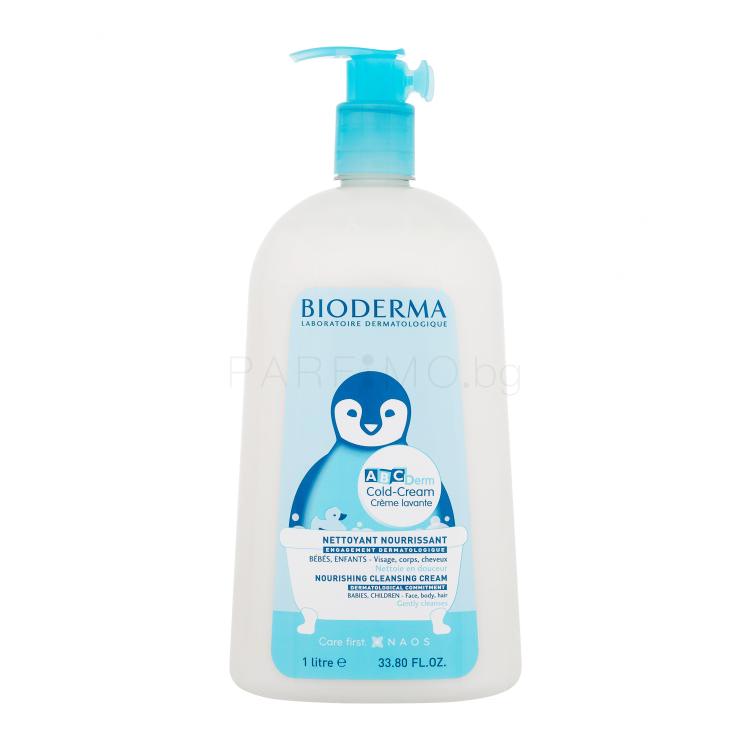 BIODERMA ABCDerm Cold-Cream Nourishing Cleansing Cream Душ крем за деца 1000 ml увреден флакон