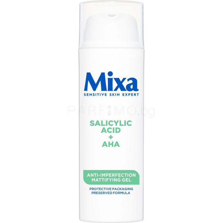 Mixa Salicylic Acid + AHA Anti-Imperfection Mattifying Gel Гел за лице за жени 50 ml