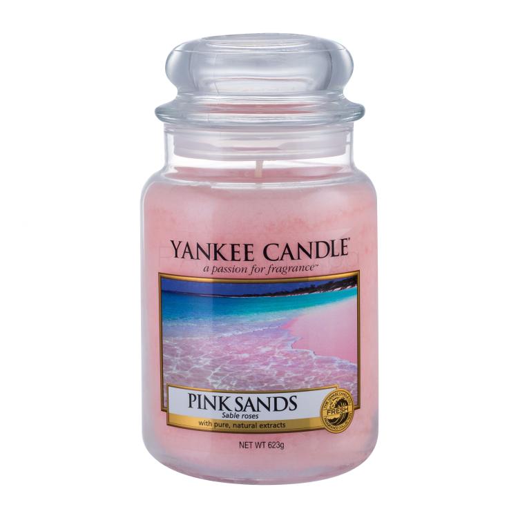 Yankee Candle Pink Sands Ароматна свещ 623 g промяна на цвета