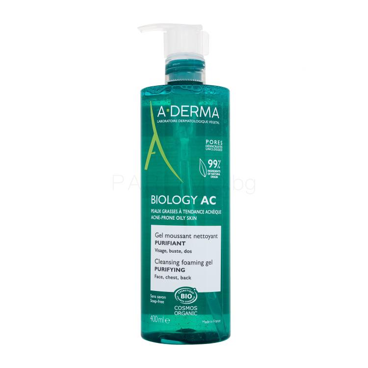 A-Derma Biology AC Cleansing Foaming Gel Почистващ гел за жени 400 ml