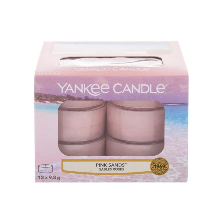 Yankee Candle Pink Sands Ароматна свещ 117,6 g промяна на цвета