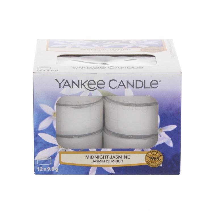 Yankee Candle Midnight Jasmine Ароматна свещ 117,6 g промяна на цвета