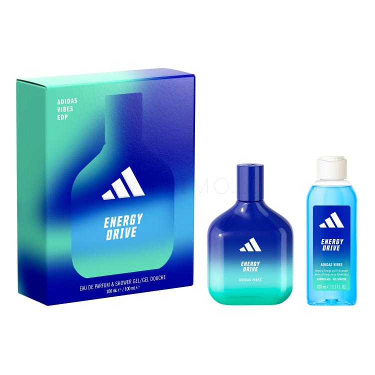 Adidas Vibes Energy Drive Подаръчен комплект EDP 100 ml + душ гел 100 ml