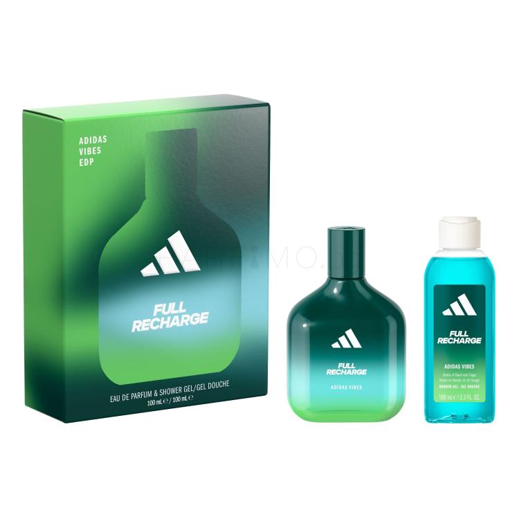 Adidas Vibes Full Recharge Подаръчен комплект EDP 100 ml + душ гел 100 ml