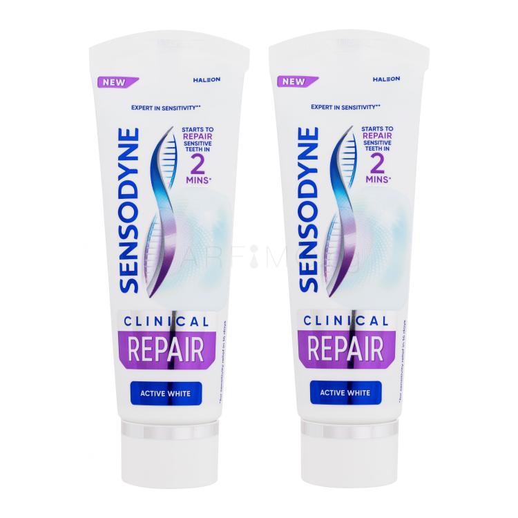 Sensodyne Clinical Repair Active White Duo Паста за зъби Комплект увредена кутия