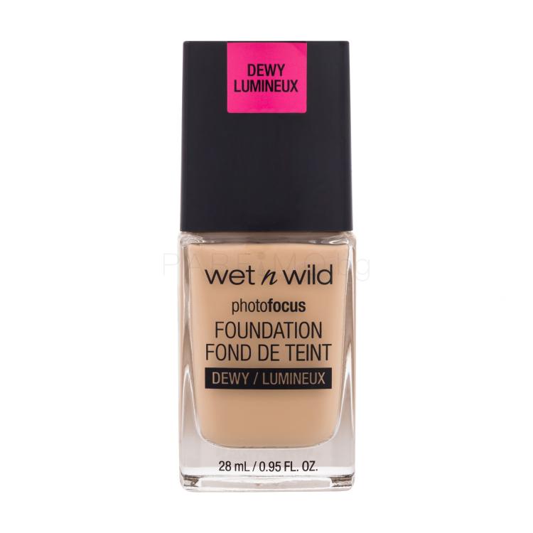 Wet n Wild Photo Focus Dewy Фон дьо тен за жени 28 ml Нюанс Golden Beige увреден флакон