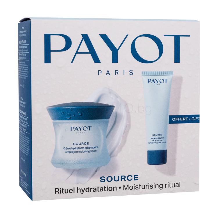 PAYOT Source Moisturizing Ritual Подаръчен комплект крем за лице 50 ml + хидратираща маска за лице 50 ml