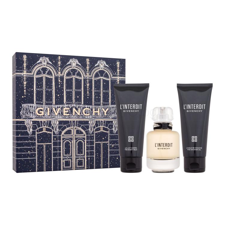 Givenchy L&#039;Interdit Подаръчен комплект EDP 50 ml + лосион за тяло 75 ml + душ масло 75 ml