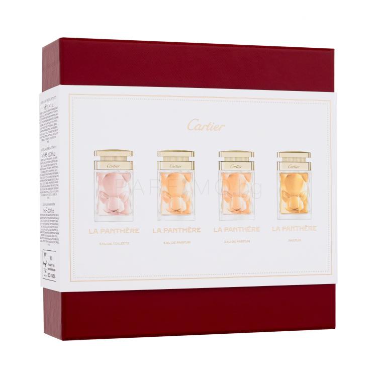 Cartier La Panthère Подаръчен комплект EDP 2 x 7 ml + парфюм 7 ml + EDT 7 ml