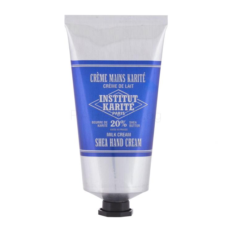 Institut Karité Shea Hand Cream Milk Cream Крем за ръце за жени 75 ml увредена кутия