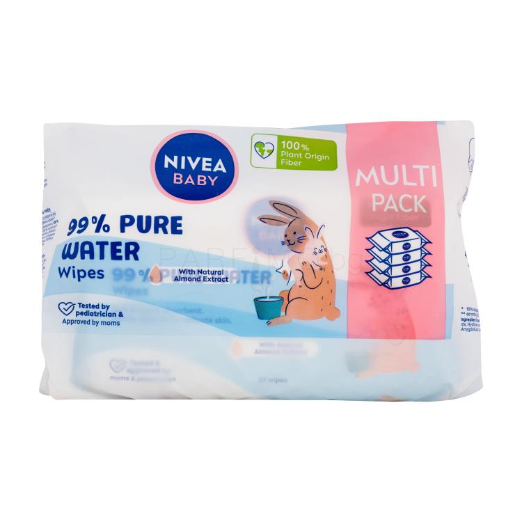 Nivea Baby 99% Pure Water Wipes Почистващи кърпички за деца 4x57 бр