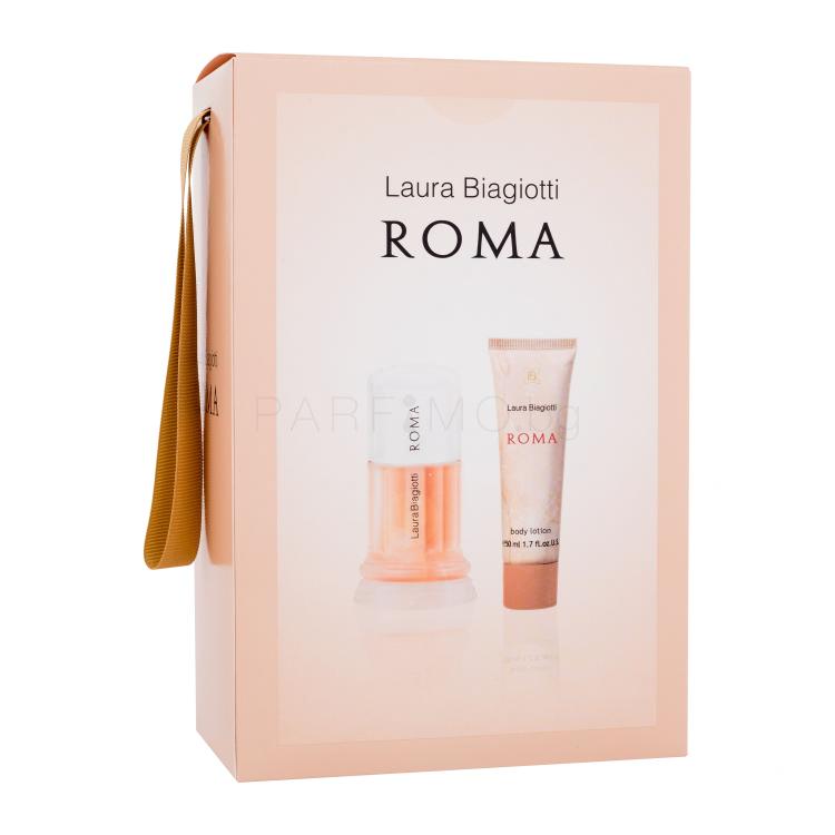 Laura Biagiotti Roma Подаръчен комплект EDT 50 ml + лосион за тяло 50 ml увредена кутия