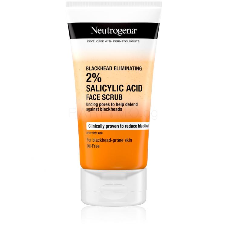 Neutrogena Blackhead Eliminating 2% Salicylic Acid Face Scrub Ексфолиант 150 ml