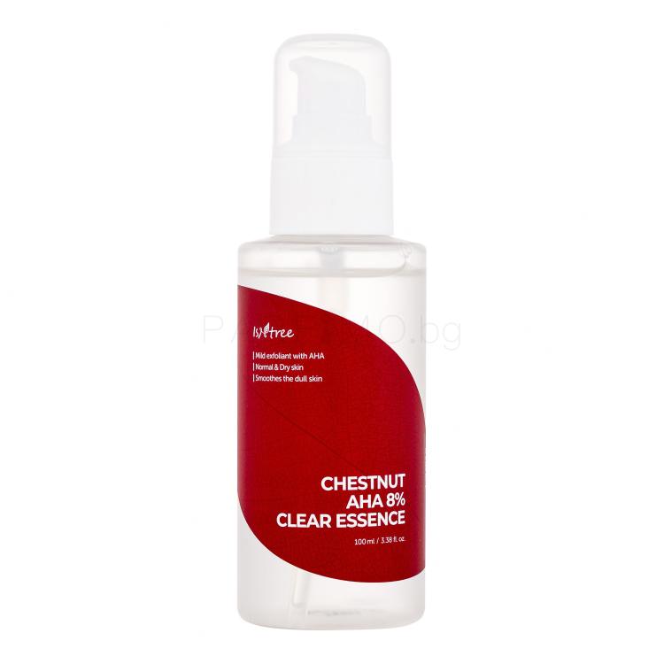 Isntree Chestnut AHA 8% Clear Essence Серум за лице за жени 100 ml