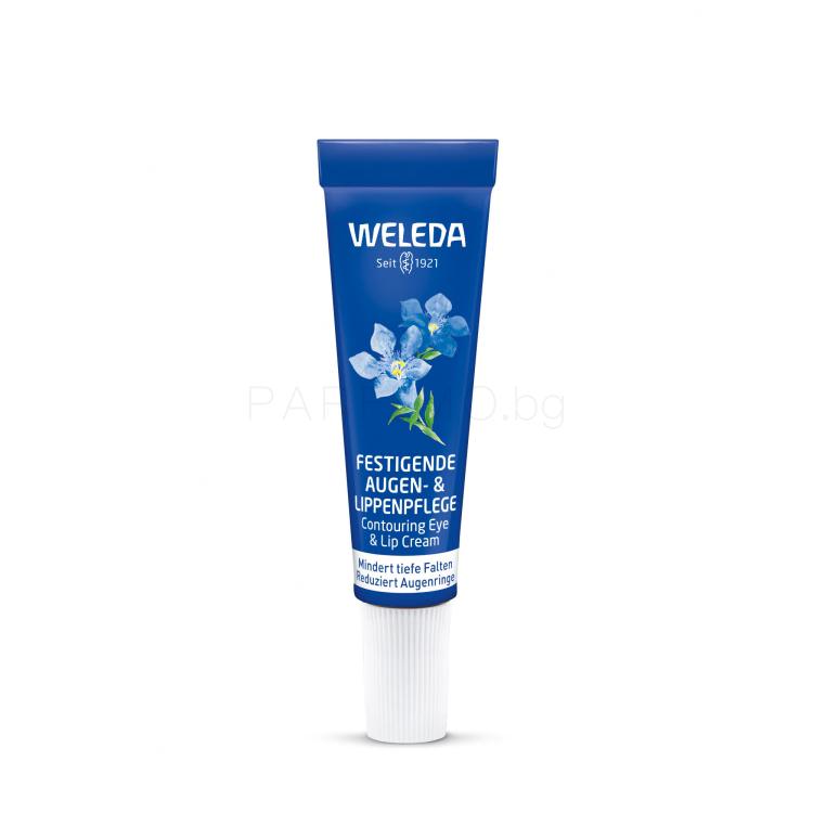 Weleda Blue Gentian &amp; Edelweiss Contouring Eye &amp; Lip Cream Околоочен крем за жени 10 ml