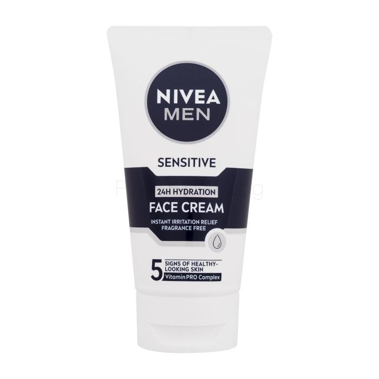 Nivea Men Sensitive 24H Hydration Face Cream Дневен крем за лице за мъже 75 ml