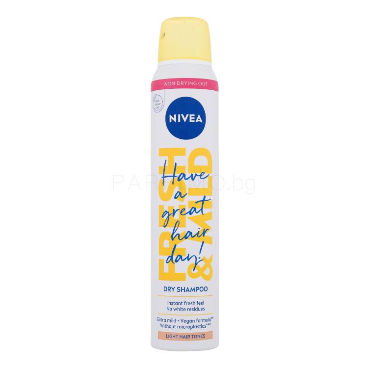 Nivea Fresh &amp; Mild Light Hair Tones Dry Shampoo Сух шампоан за жени 200 ml