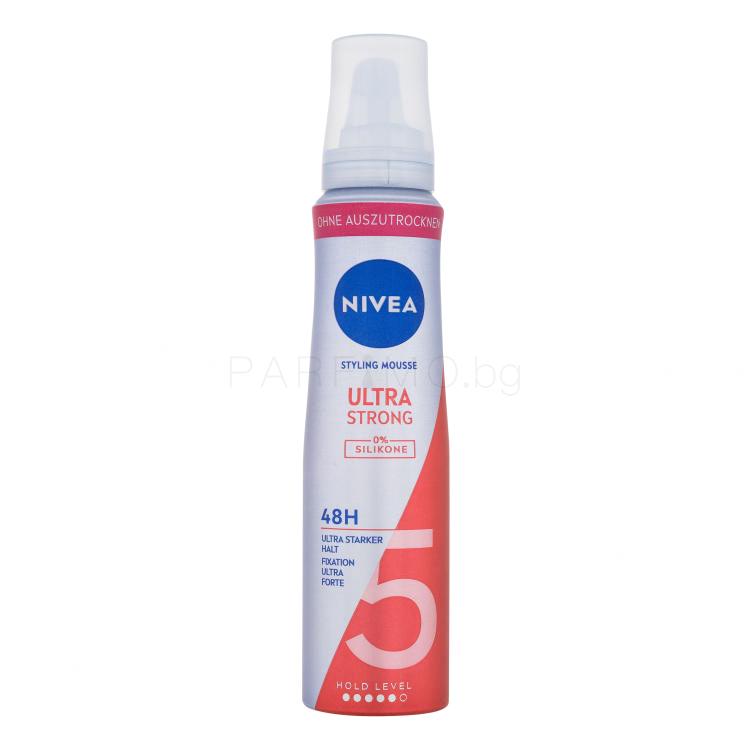 Nivea Ultra Strong Styling Mousse Втвърдител за коса за жени 150 ml