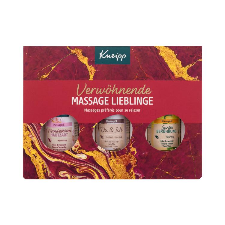 Kneipp Massage Oil Gift Set Подаръчен комплект масажно масло Almond Blossoms (Mandelblüten Hautzart) 20 ml + масажно масло Patchouli (Do &amp; Ich) 20 ml + масажно масло Ylang-Ylang (Sanfte Berührung)  20 ml