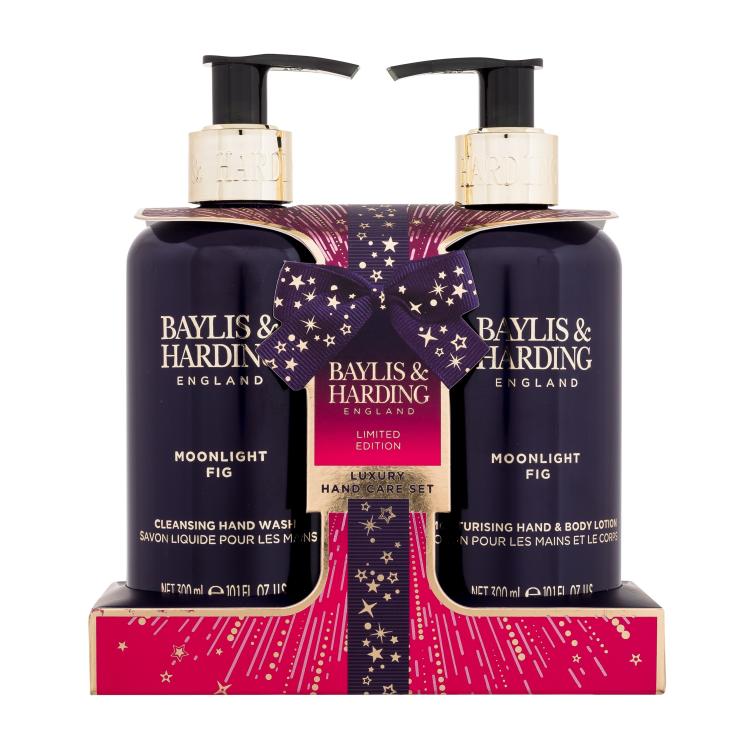 Baylis &amp; Harding Moonlight Fig Luxury Hand Care Set Подаръчен комплект Течен сапун 300 ml + лосион за тяло 300 ml