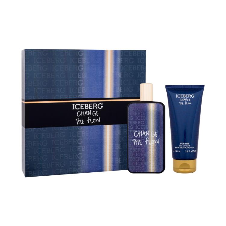 Iceberg Change The Flow Подаръчен комплект EDT 100 ml + душ гел 100 ml увредена кутия