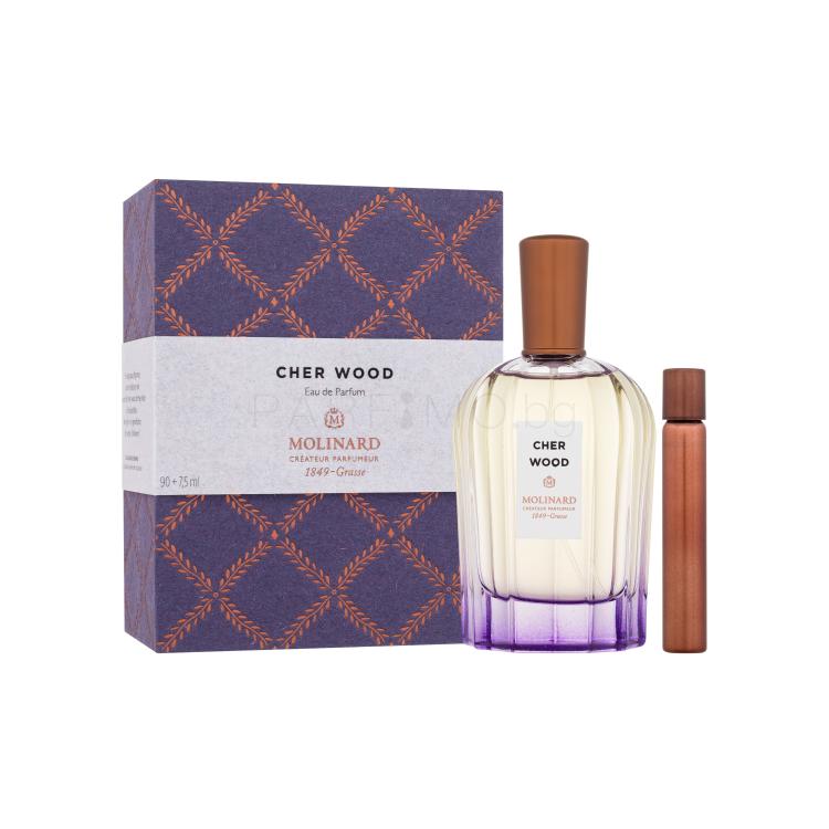 Molinard La Collection Privée Cher Wood Подаръчен комплект EDP 90 ml + дезодорант ролон 7,5 ml