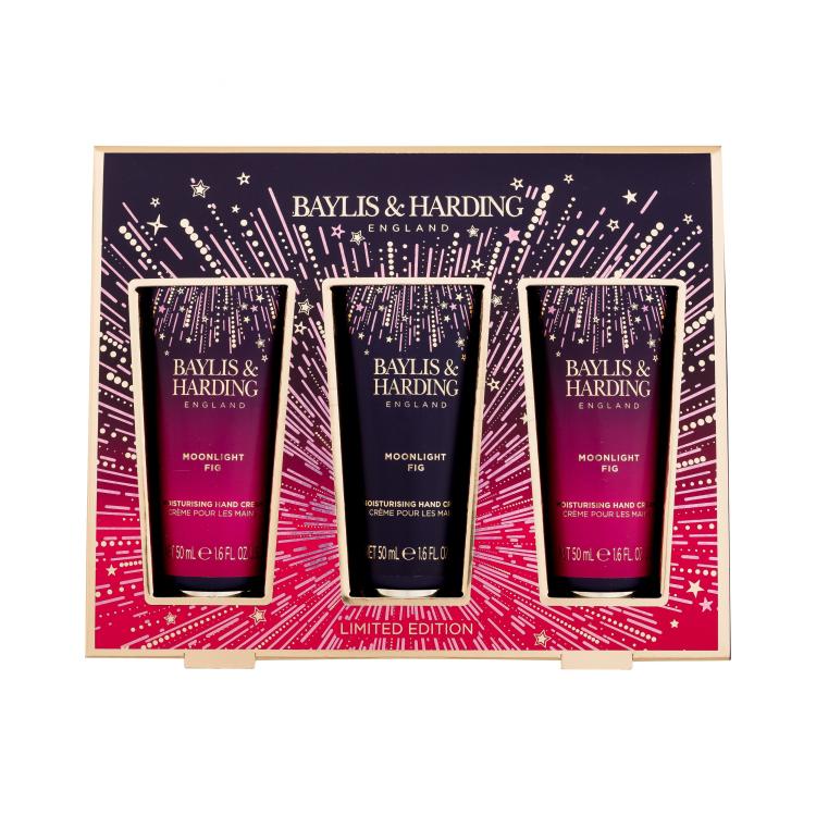 Baylis &amp; Harding Moonlight Fig Подаръчен комплект крем за ръце 3 x 50 ml увредена кутия