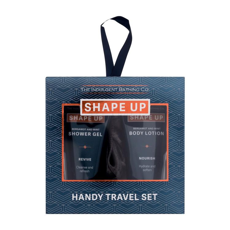 Xpel Shape Up Handy Travel Set Подаръчен комплект душ гел Bergamot &amp; Mint 50 ml + лосион за тяло Bergamot &amp; Mint 50 ml + гъба за баня