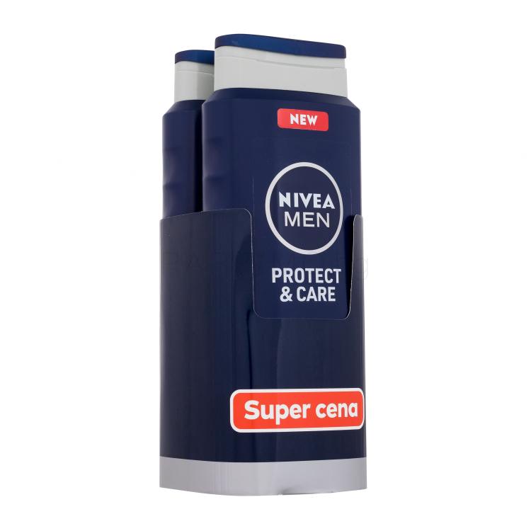 Nivea Men Protect &amp; Care Duopack Душ гел за мъже 2x500 ml